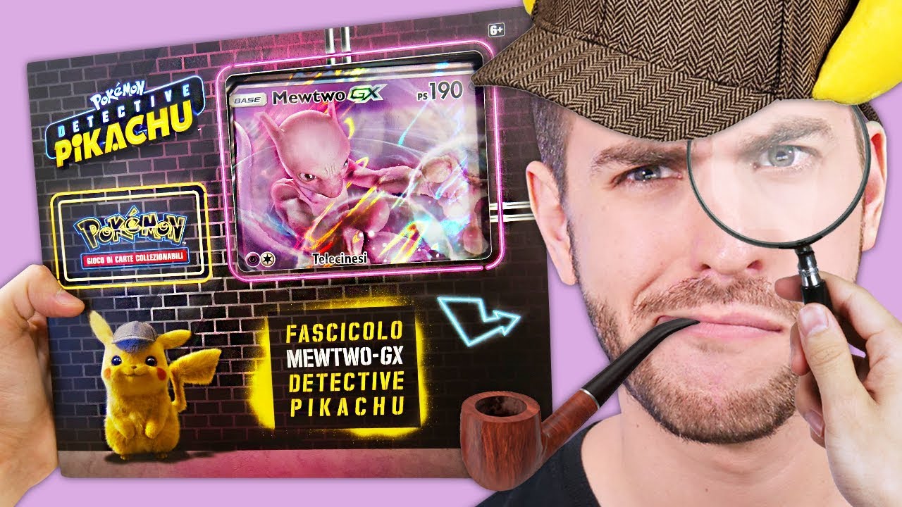 APRO LA NUOVA COLLEZIONE MEWTWO GX - Detective Pikachu Fascicolo Mewtwo GX