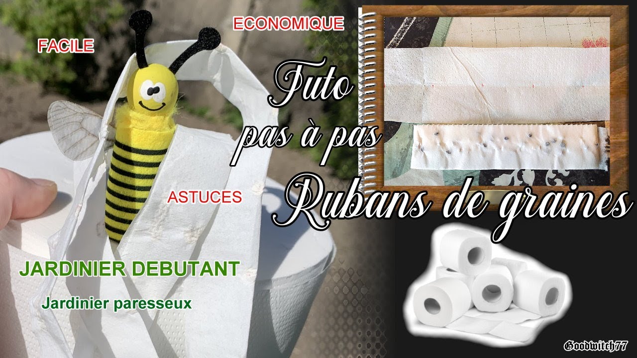 Fabrication rubans de graines à semer ( potagères )  facile & économique potager DIY ex carottes