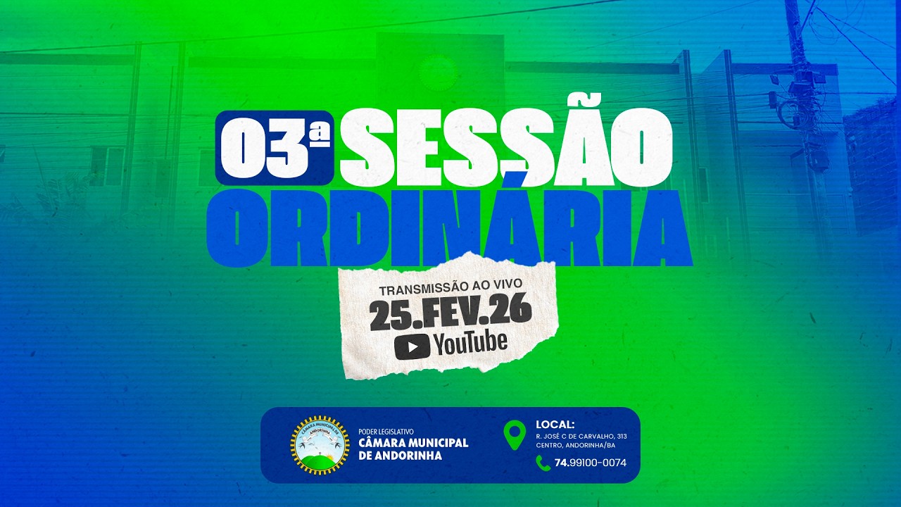 03ª SESSÃO ORDINÁRIA DE 2026 | CMA