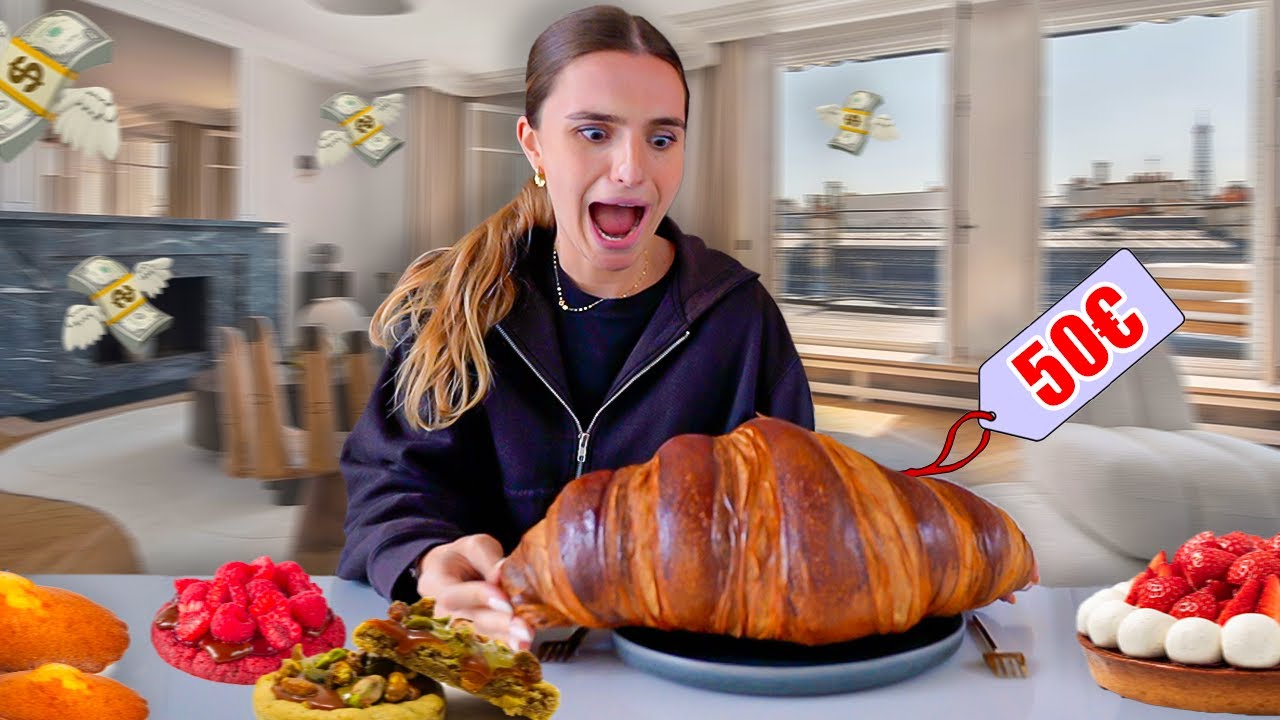 Je TESTE les GOÛTERS LES PLUS CHERS (un croissant géant à 50€ ?? PARDON ?)