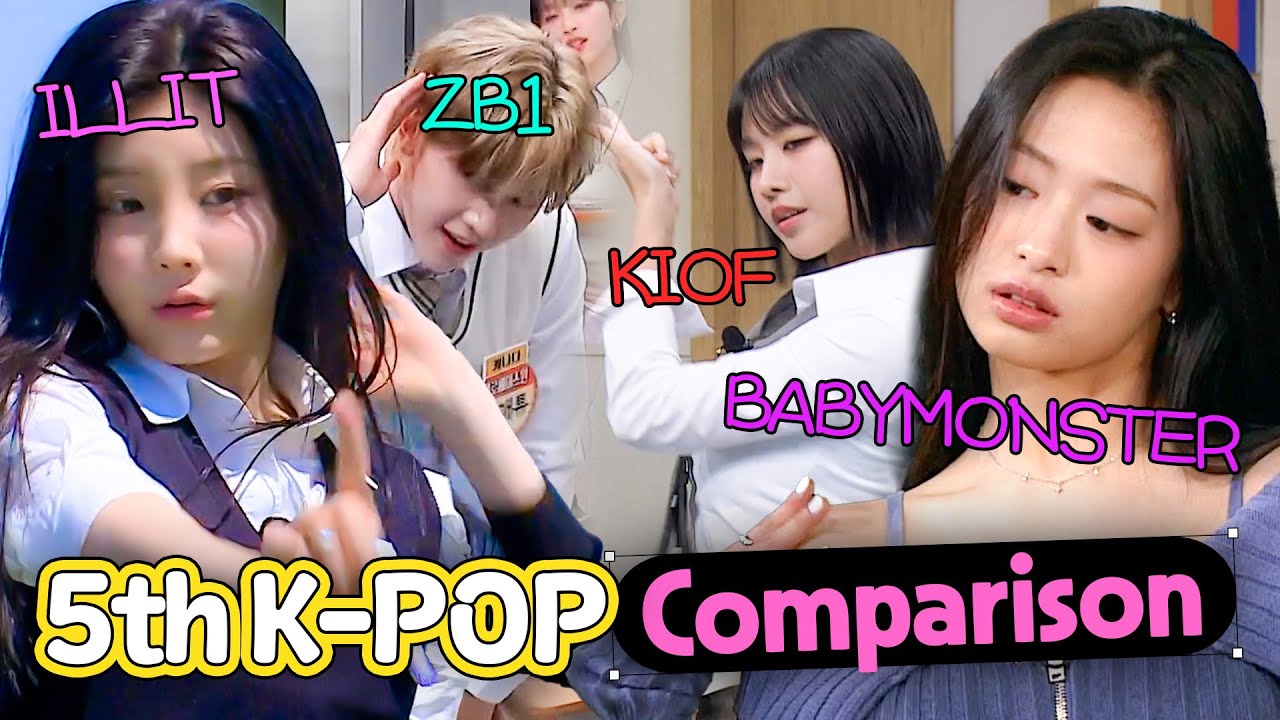 [Knowing Bros] ILLIT vs ZB1 vs KISS OF LIFE vs BABYMONSTER🔥 5th Gen KPOP Performance Comparison💥
