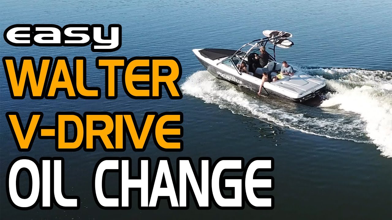 How to Change Oil On a Walter V-Drive Powered Boat - How to DIY Guide | Gears and Tech