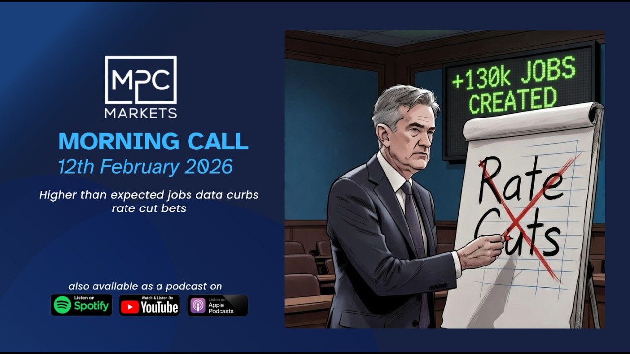 12th February 2026 – Higher than expected jobs data curbs rate cut bets
