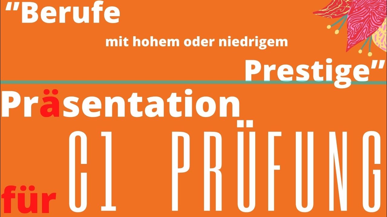 #Präsentation   ‘’Berufe mit hohem oder niedrigem Prestige’’(Yüksek veya düşük prestijli meslekler)