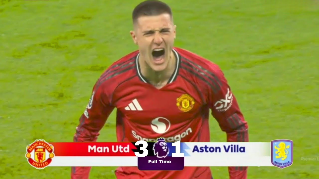 CASEMIRO, CUNHA, SESKO🔥 HIGHLIGHT (3-1) MANCHESTER UNITED VS ASTON VILLA | EPL 25/2026 | FANSCAM