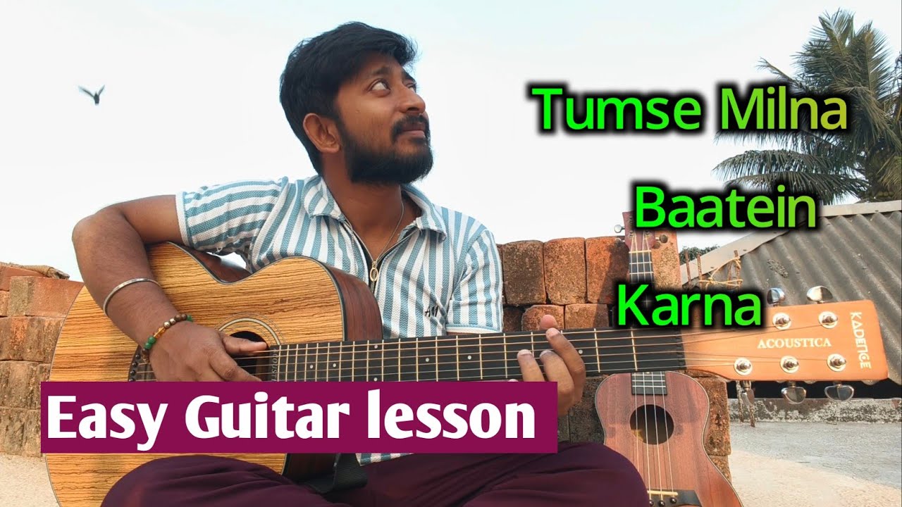 Tumse Milna Baatein Karna Easy Guitar lesson// Tumse milna - Udit Narayan & Alka Yagnik // 