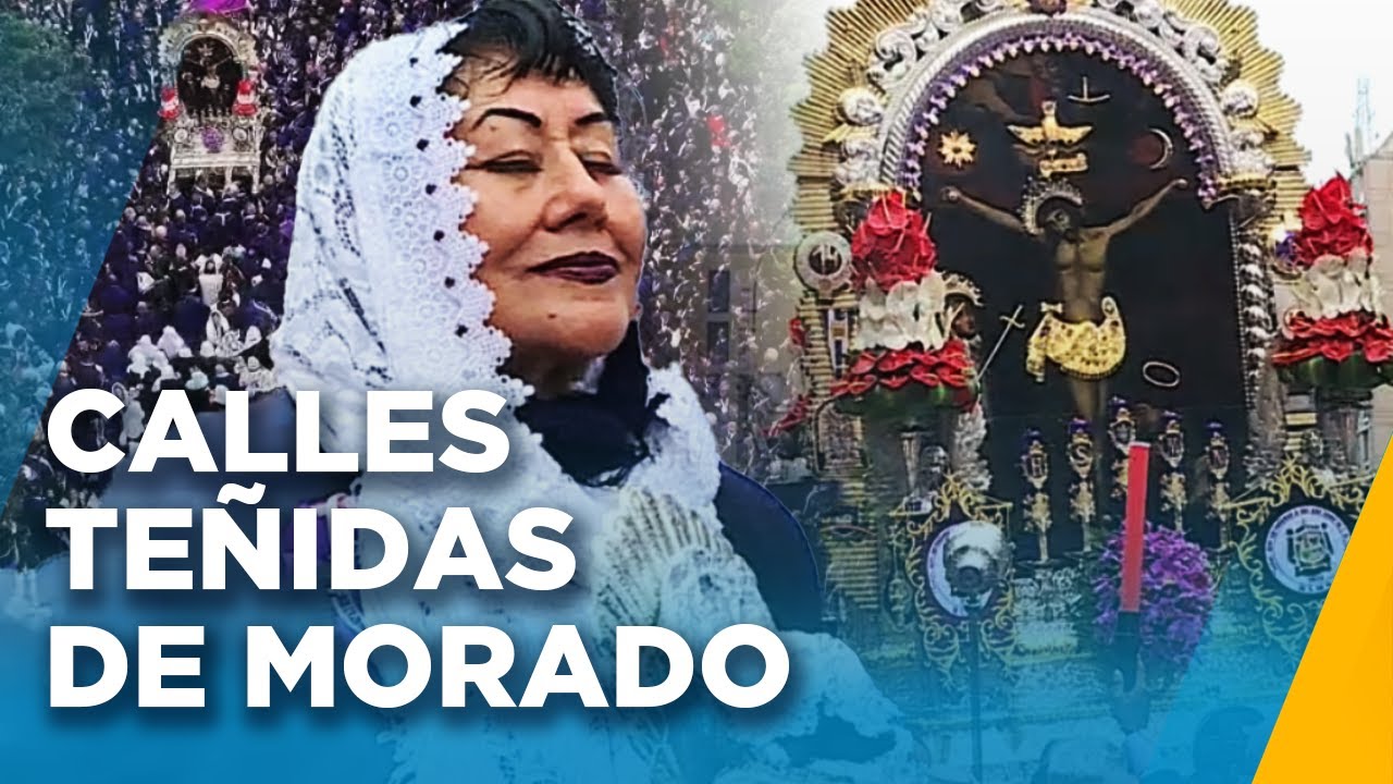 Fieles acompañan la primera salida del Señor de los Milagros: 