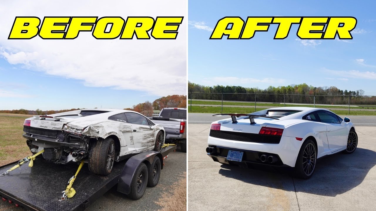 Восстанавливаю свой разбитый Lamborghini Gallardo за 10 минут!!