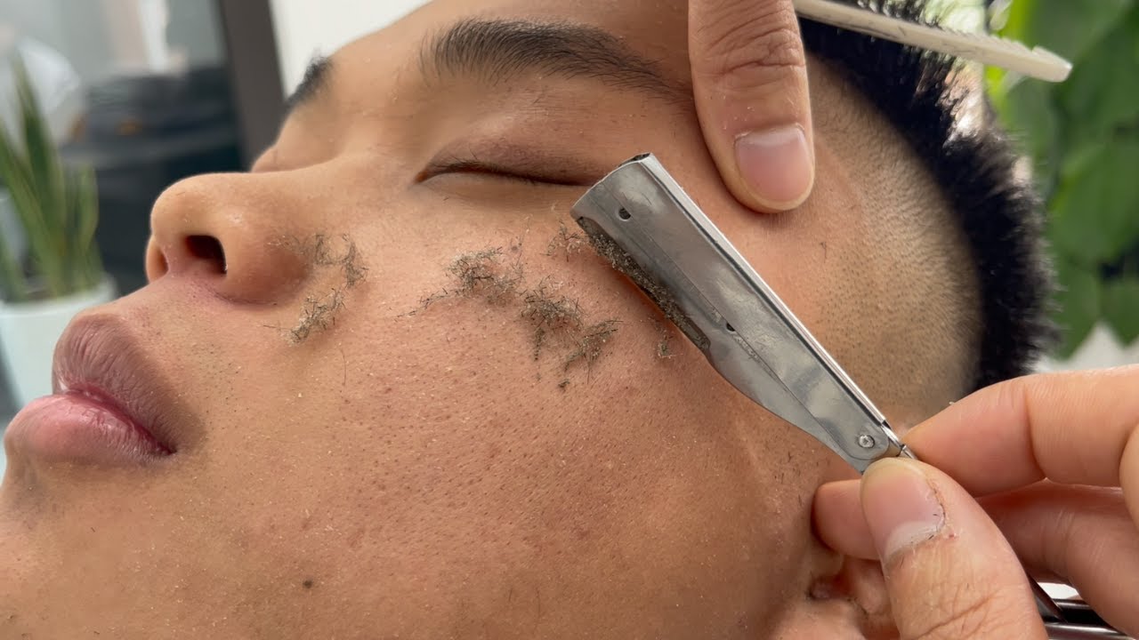 ASMR 🦘 FOR A GOOD SLEEP | SHAVING BEARDS AND DEAD SKIN FOR MAN | SHAVING ASMR EP569