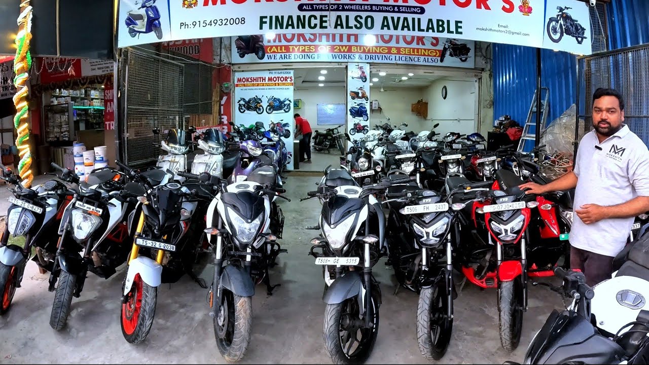 Second hand bikes in Hyderabad | Mokshith motors |20వేలకే #ns #r15 #duke #rc @raviprakashlifestyle