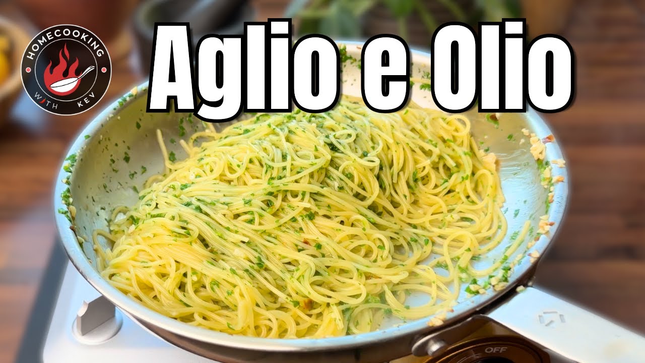 Спагетти Аглио и Олио 🇮🇹 | Настоящая итальянская паста с чесноком и оливковым маслом