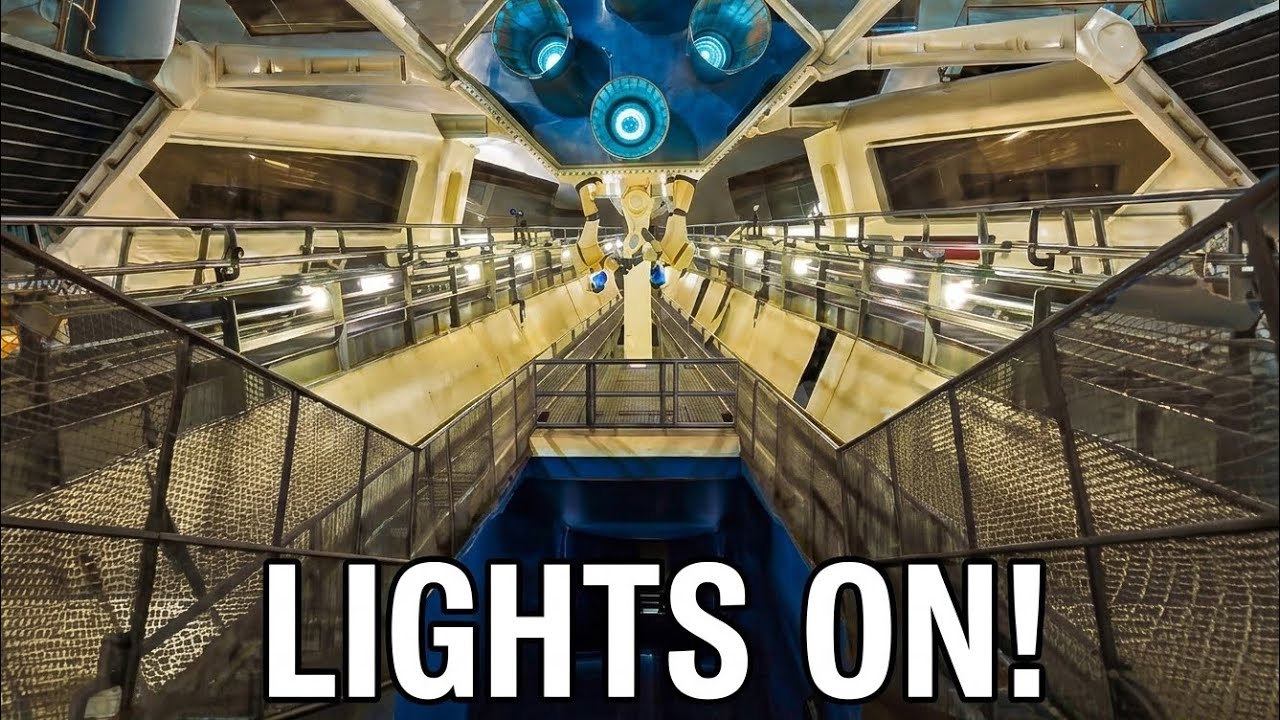 PEOPLEMOVER Full Ride POV Space Mountain LIGHS ON! [4K] Ultra HD 2026 Disney World