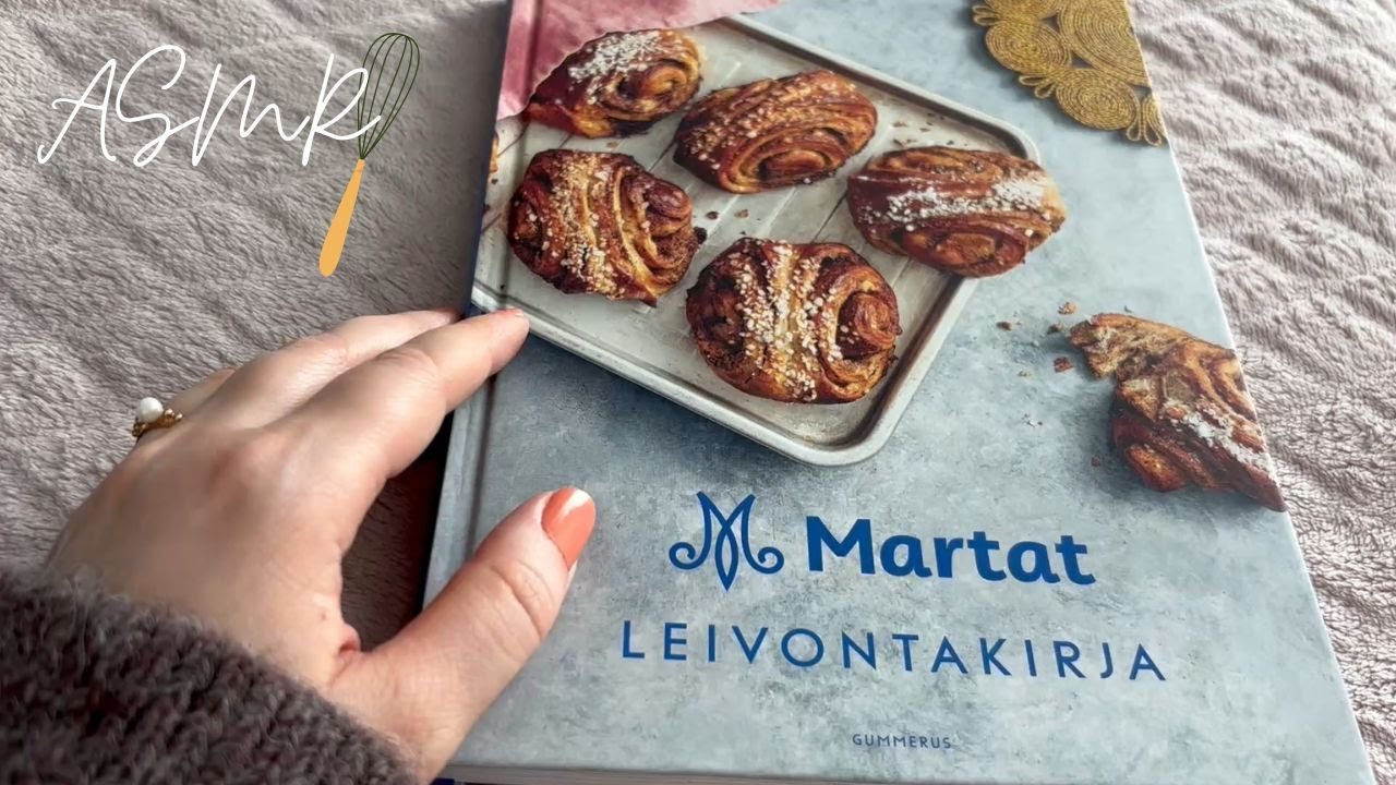 ASMR SUOMI l Leivontakirjan selailua 🧁