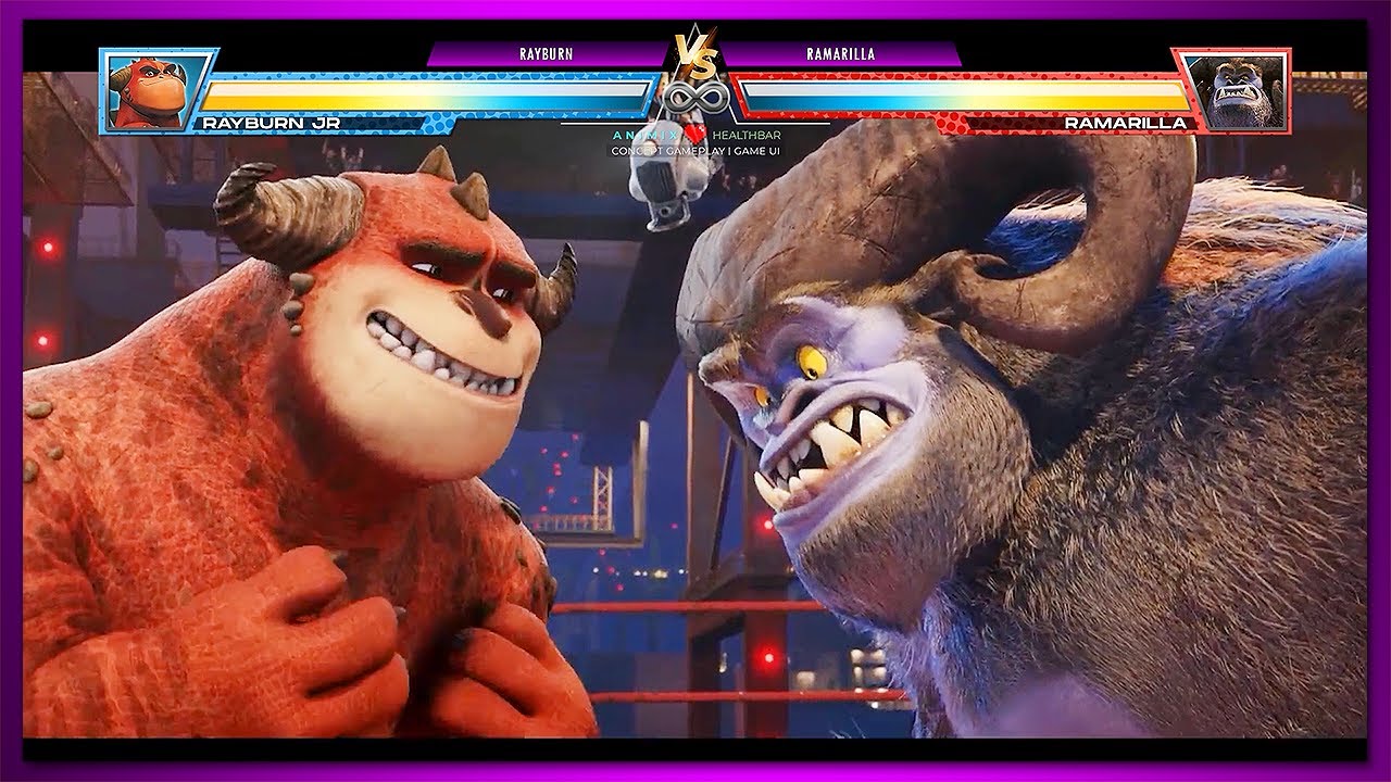 Rayburn Jr. vs Ramarilla with Healthbars | Concept Game UI