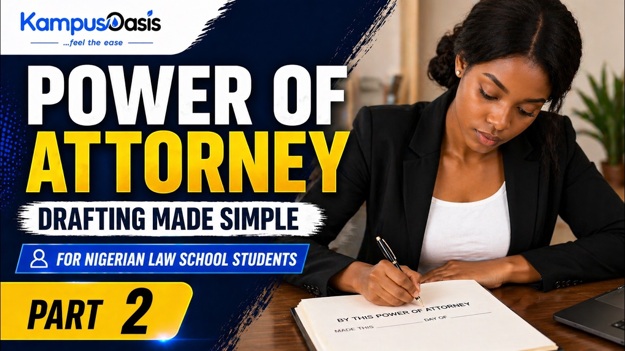 Power of Attorney Drafting Made Simple (Full Draft & Practical Guide for NLS Students)