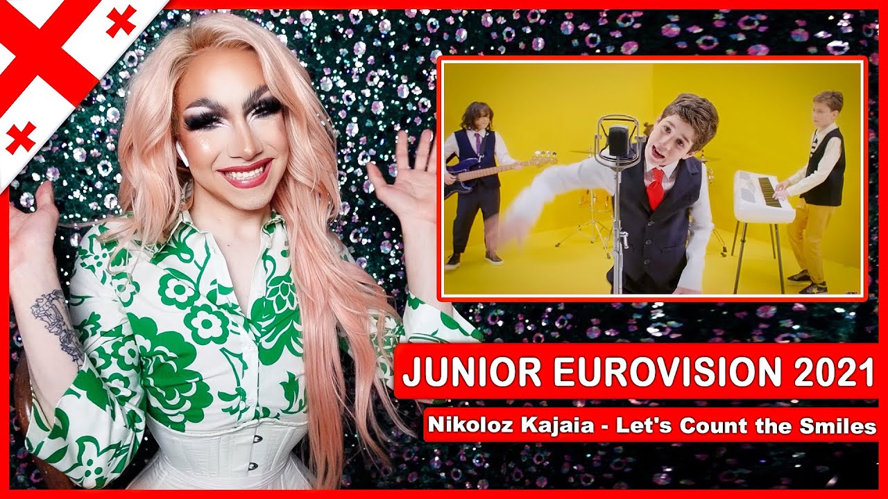 GEORGIA - Niko Kajaia - Let's Count the Smiles | Drag Queen Reacts to Junior Eurovision 2021