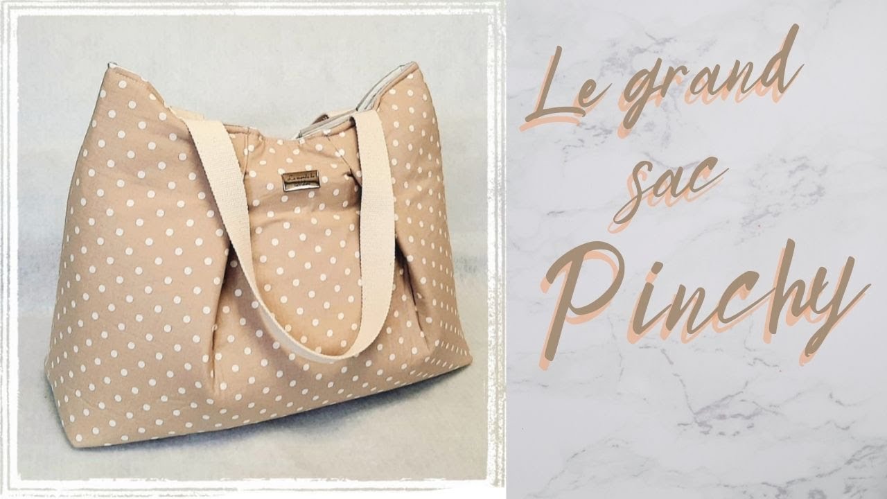 Tuto #diy facile : coudre un tote bag facilement , Le Grand sac cabas Pinchy 😉