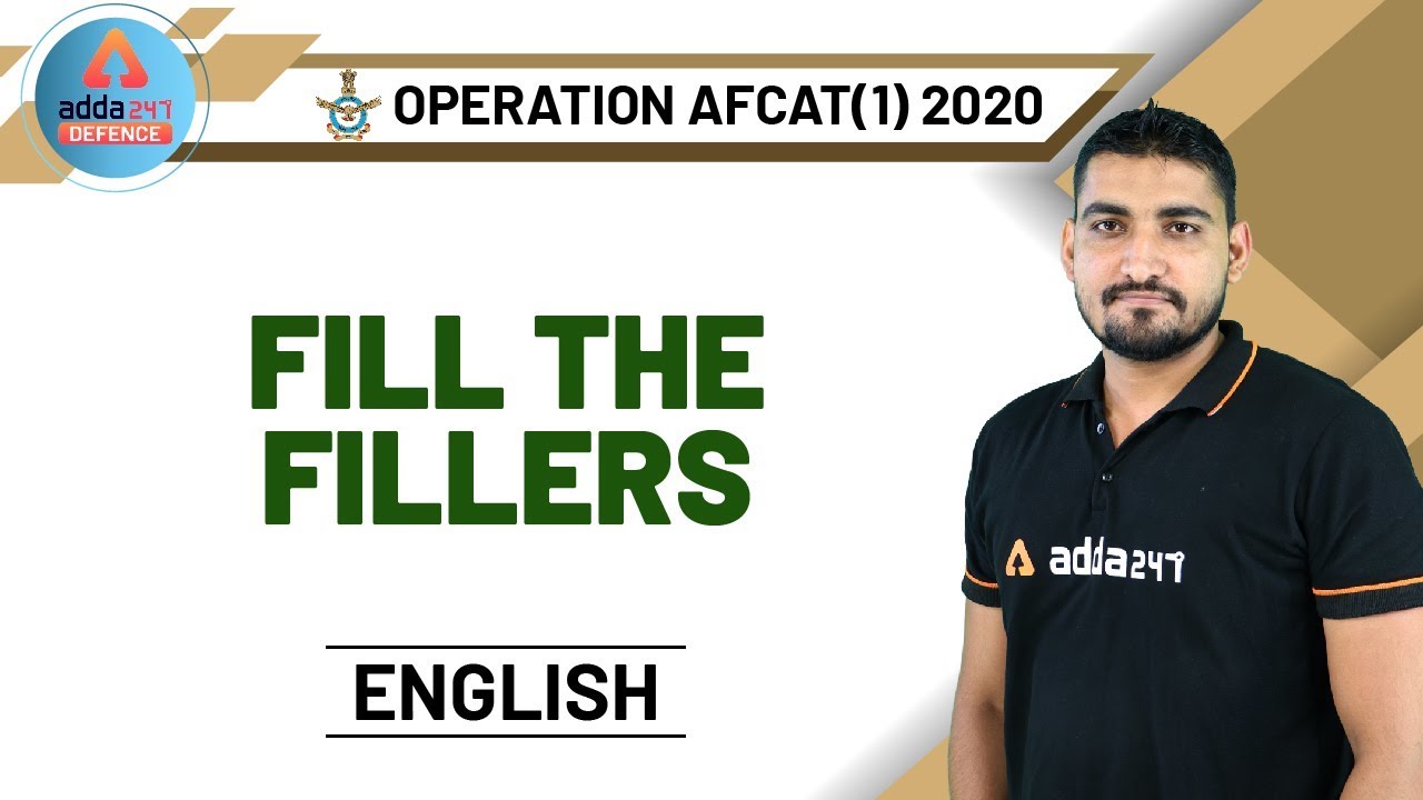 AFCAT (1)  2020 | English | Fill the fillers