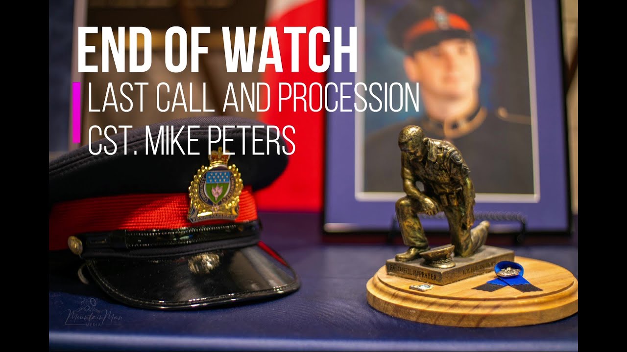 End of Watch, Last call and Procession, Constable Mike Peters (February 2021) Winnipeg Police