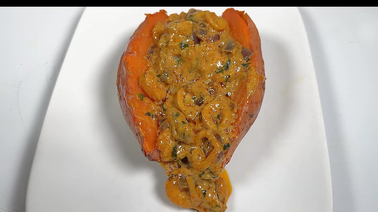 Loaded Seafood Baked Potato | Easy Homemade Recipe