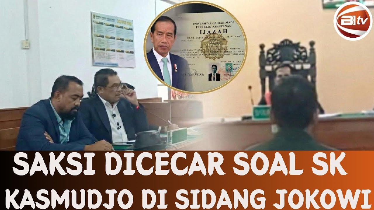 Saksi Kebingungan Dicecar Pertanyaan Soal SK Pak Kasmudjo di Sidang Ijazah Jokowi