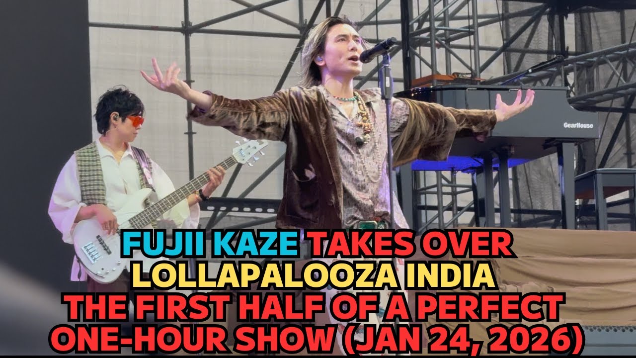 Fujii Kaze Takes Over Lollapalooza India | The First Half of a Perfect One-Hour Show (Jan 24, 2026)