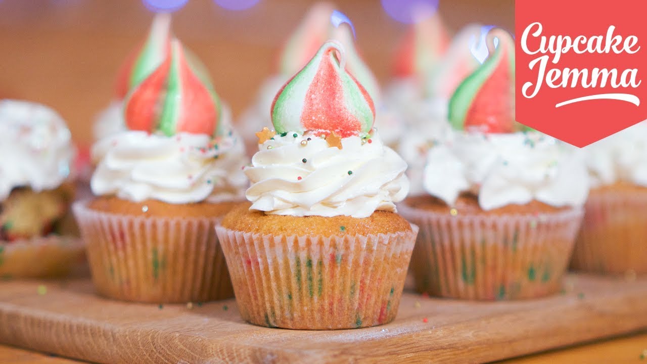 Christmas Unicorn Cupcake Recipe | Cupcake Jemma