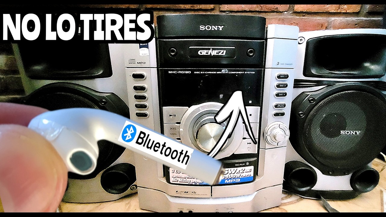 No tires tu Viejo equipo de audio, sin ver este Video !