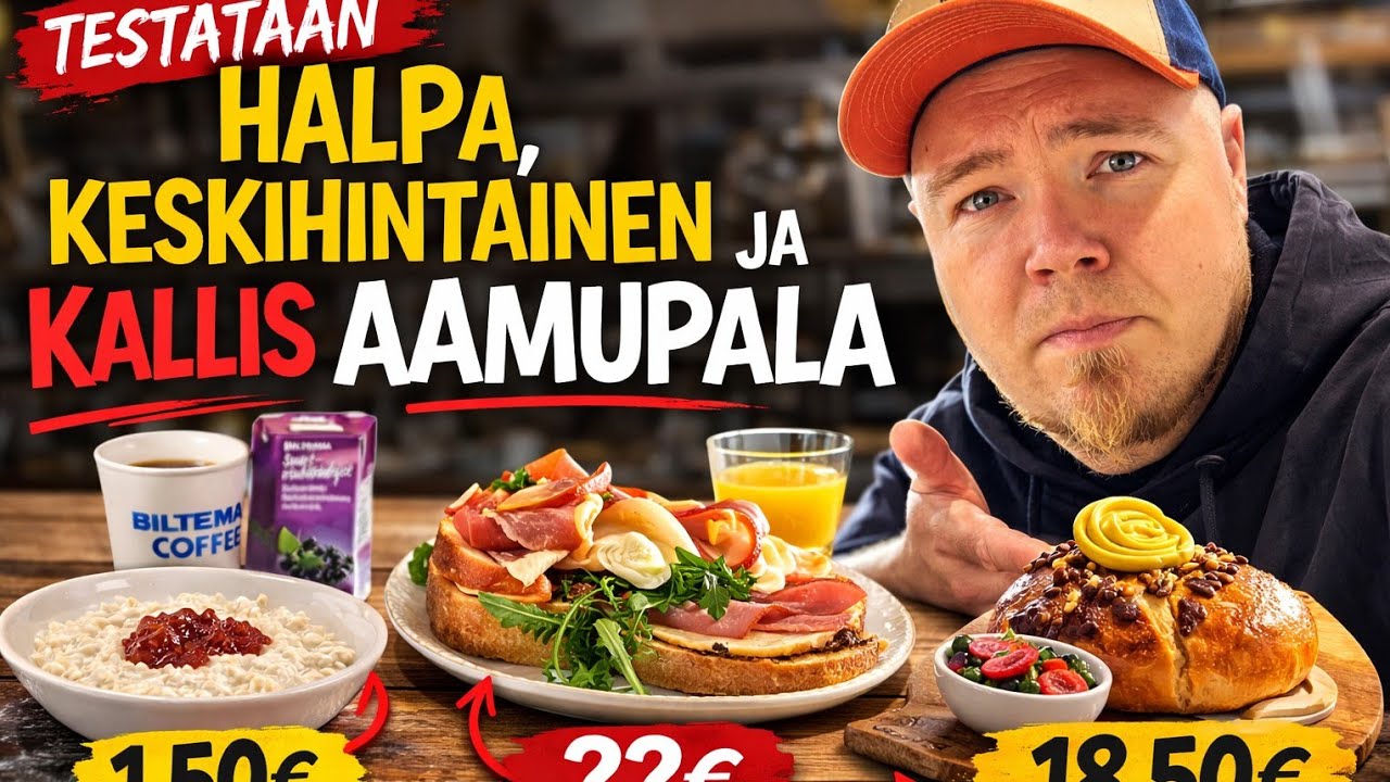 Testataan aamupalat! Halpa vs kallis!