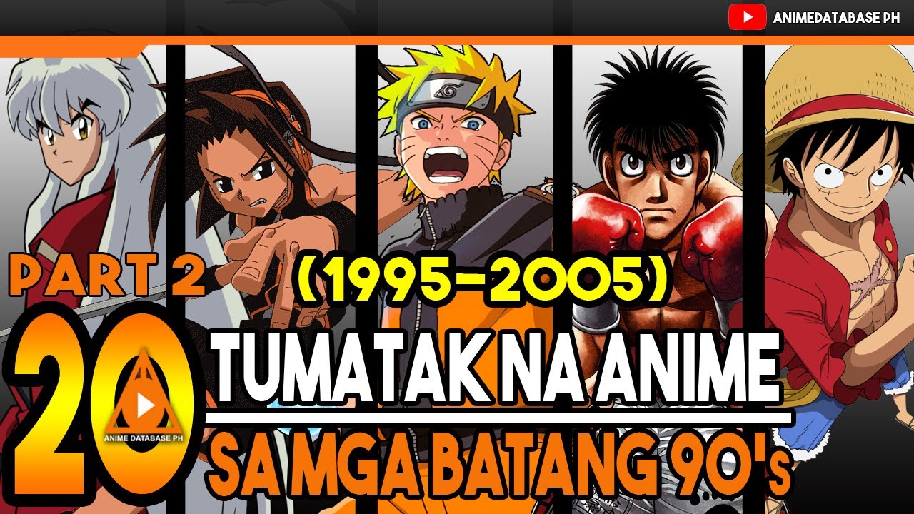 MGA PINAKASIKAT NA ANIME NOONG 90's - 2000 | TOP 20 |  BATANG 90S | ANIME TAGALOG (PART 2)