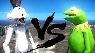 BUGS BUNNY VS KERMIT THE FROG EPIC BATTLE