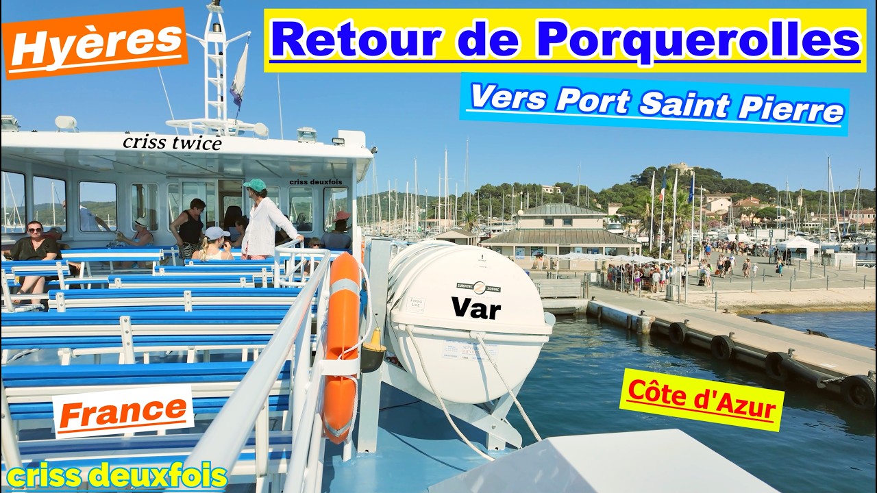 Porquerolles ; Départ Pour Hyères Sur la Navette Méditerrannée XV ; Var ; Région PACA ; France