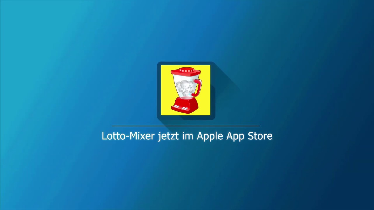 Lotto Mixer iOS App | 6aus49 Eurojackpot Gl&uuml;ckszahlen mischen