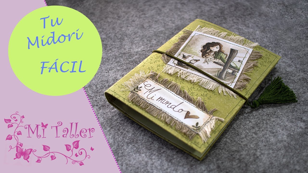 🌞TUTORIAL Scrap: MIDORI de tela - ✅ FÁCIL.