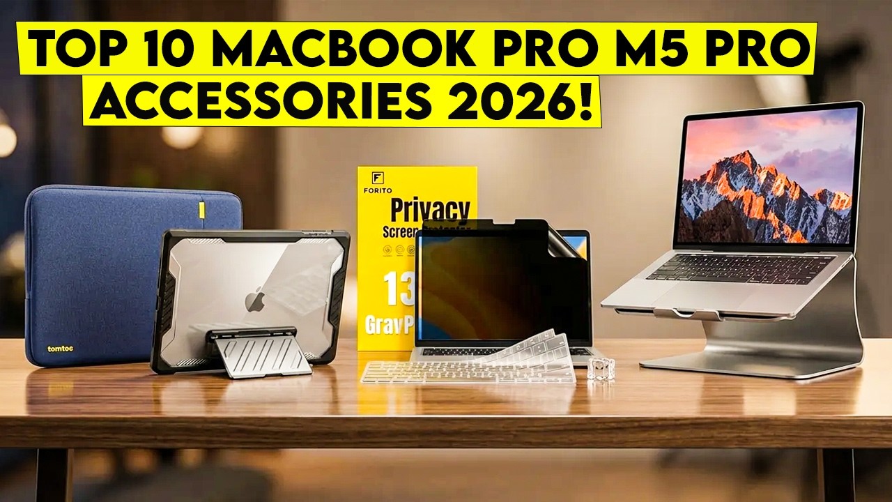 Top 10 Best Macbook Pro M5 Pro Accessories 2026 You Should Buy Right Now🔥