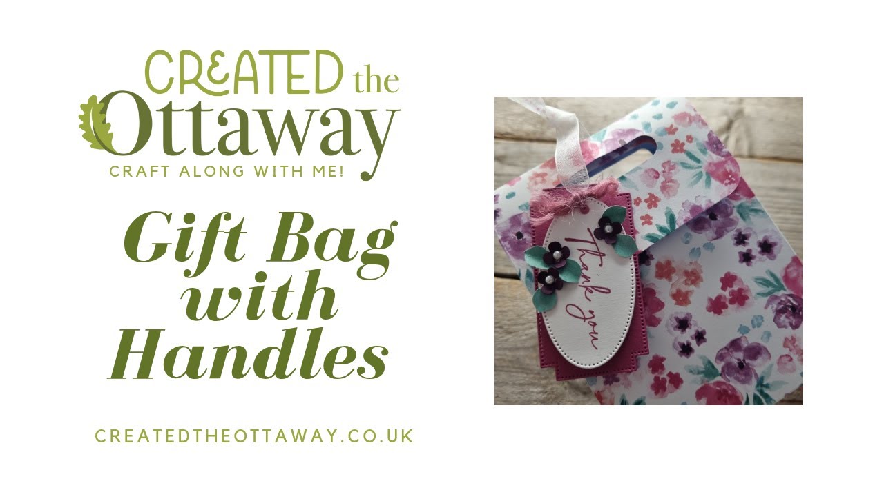 How to make a Gift Bag with Handles and a Unique lock | Easy Papercraft Tutorial@Created the Ottaway