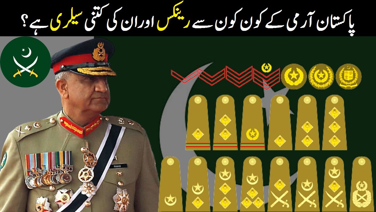 Pakistan Army Officers Ranks And Salary | Pakistan Army Officer Roles, Insignia , Pay Structure