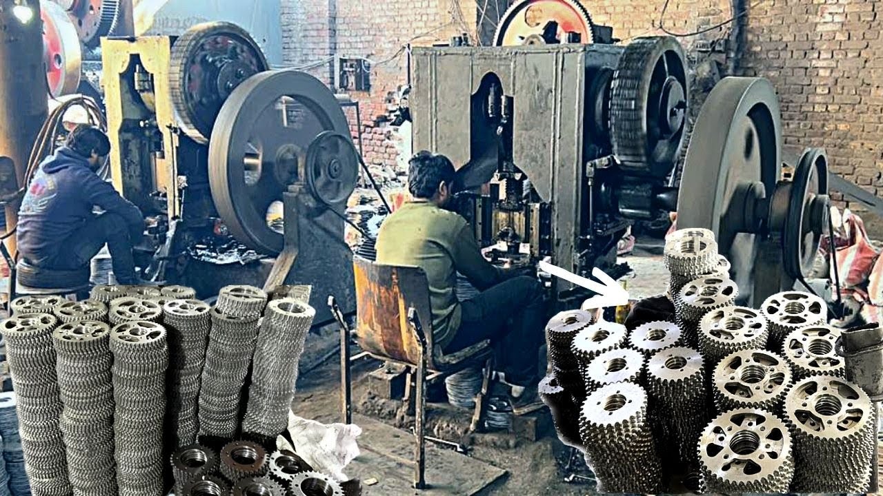 Manufacturing of Bike sprocket With Steel Sheet | Amazing Process