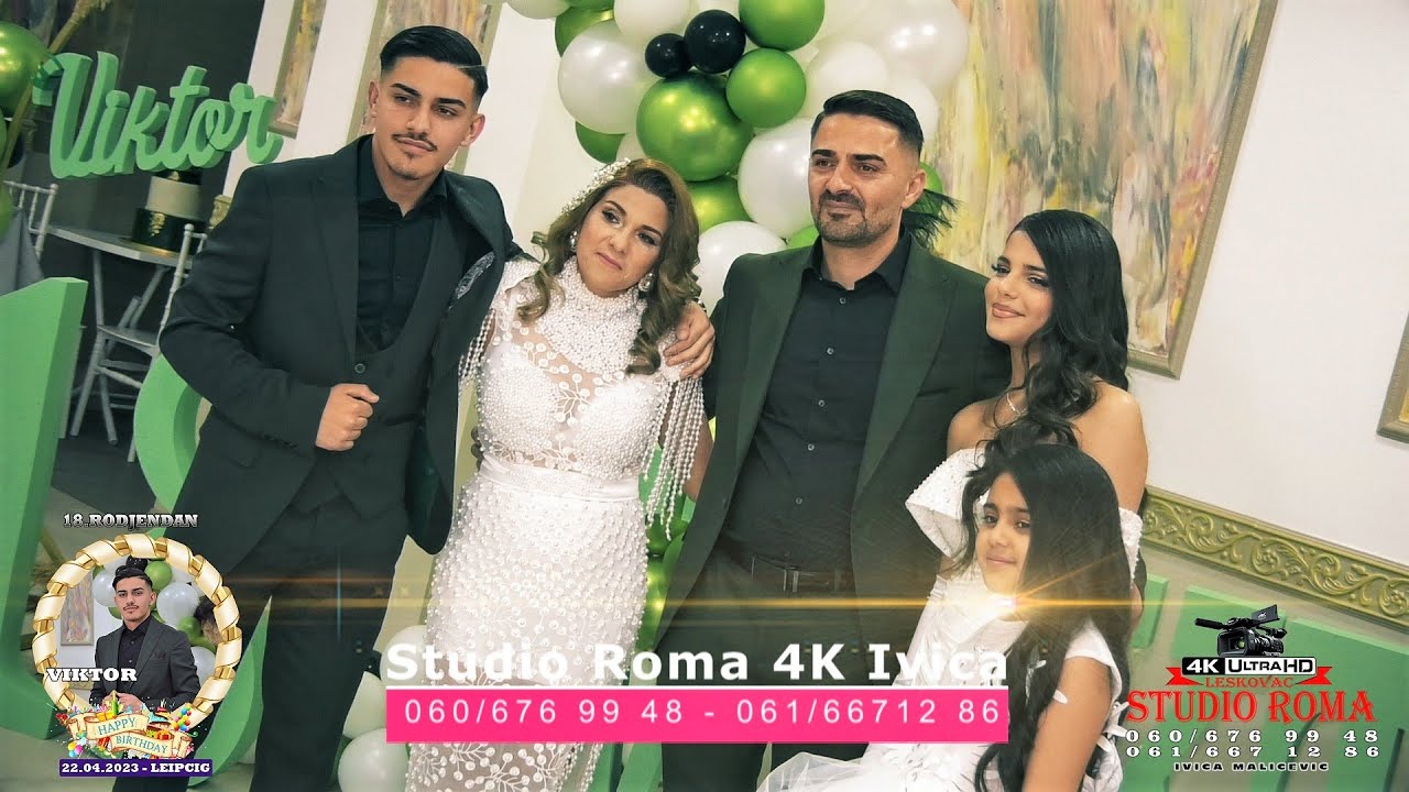 VIKTOR 18.RODJENDAN PART2  22.04.2023 LEIPCIG - STUDIO ROMA IVICA 4K LESKOVAC.