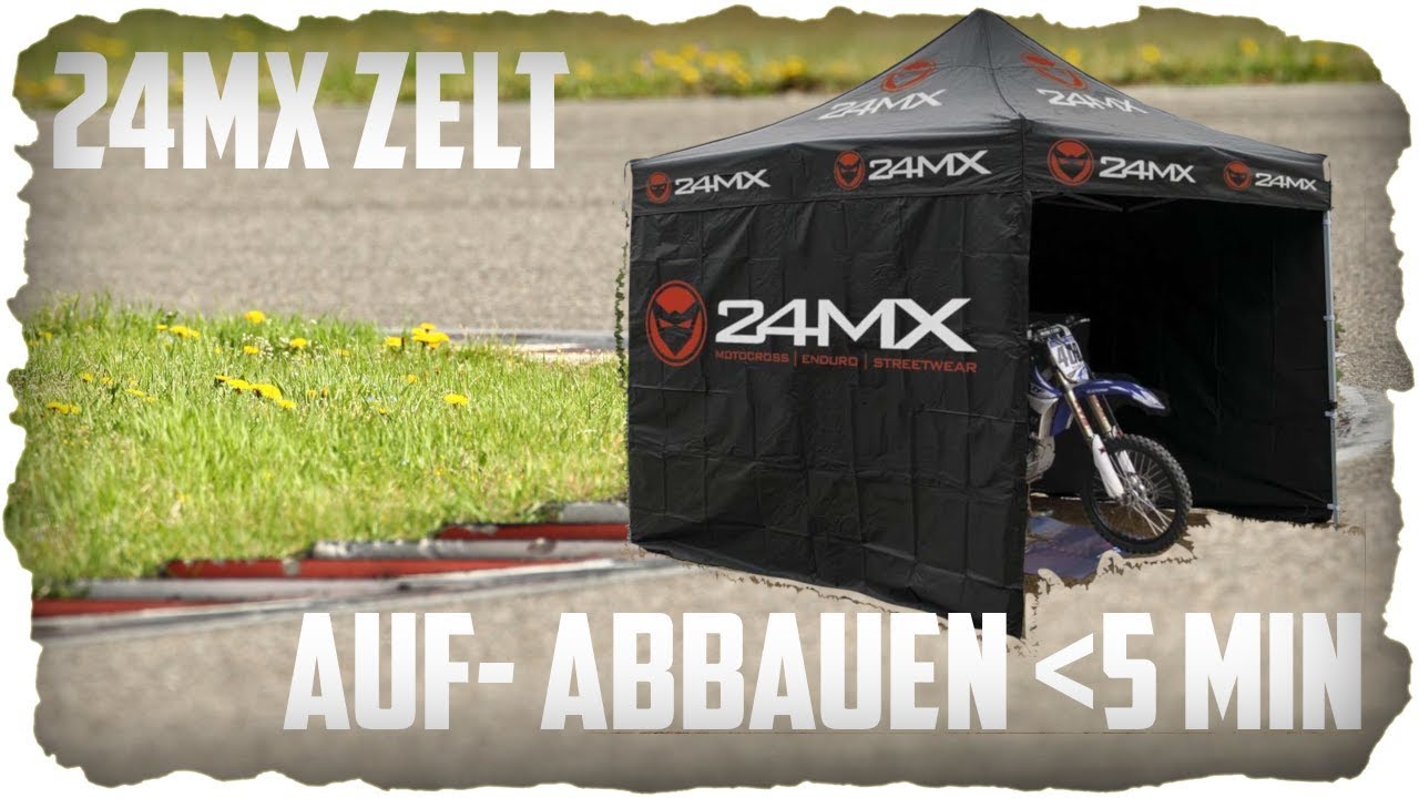 24MX Zelt I Rennzelt Auf und Abbauen in unter 5 min. !!