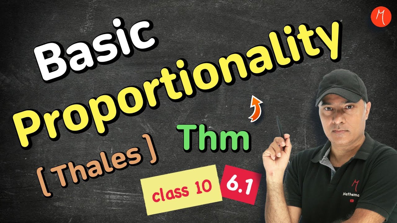 Theorem 6.1 - Basic Proportionality (Thales) Theorem, Class 10, Ch 6, Triangles | NCERT Maths | CBSE