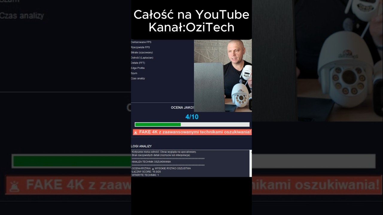 Kamera 4k z Chin- ale obraz słaby czy to oszustwo?