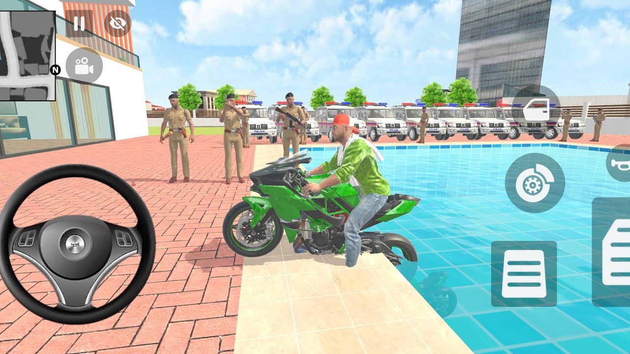 🎮 Franklin modified police car 🚨 gangster Life in Indian Streets open worldgame game for Android 