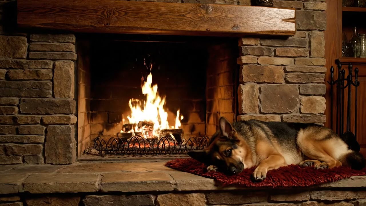 Warm Fireplace Crackling Sounds | Deep Sleep & Relaxation