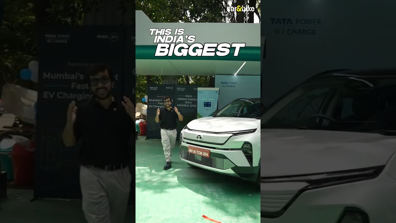 🔌 Tata's BIGGEST 540kW EV charging station in India! &bull; #evcharging #electriccar #tatamotors