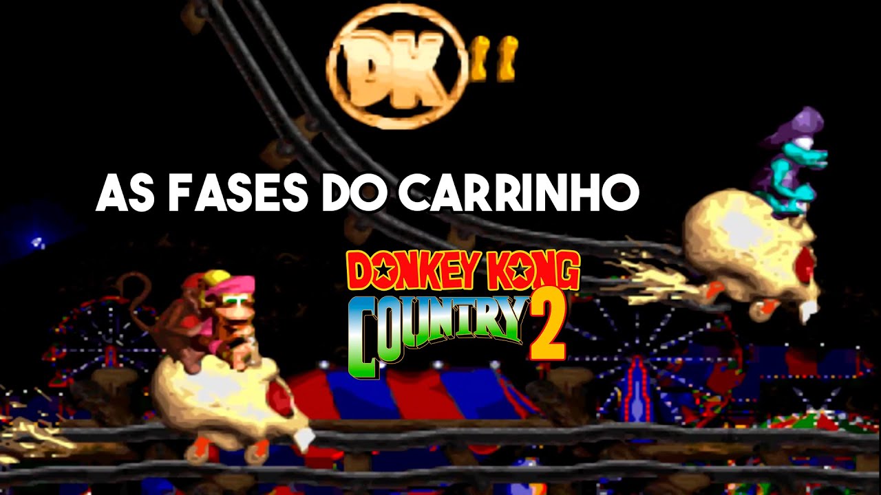 As fases de carrinho em Donkey Kong Country 2: Diddy's Kong Quest.