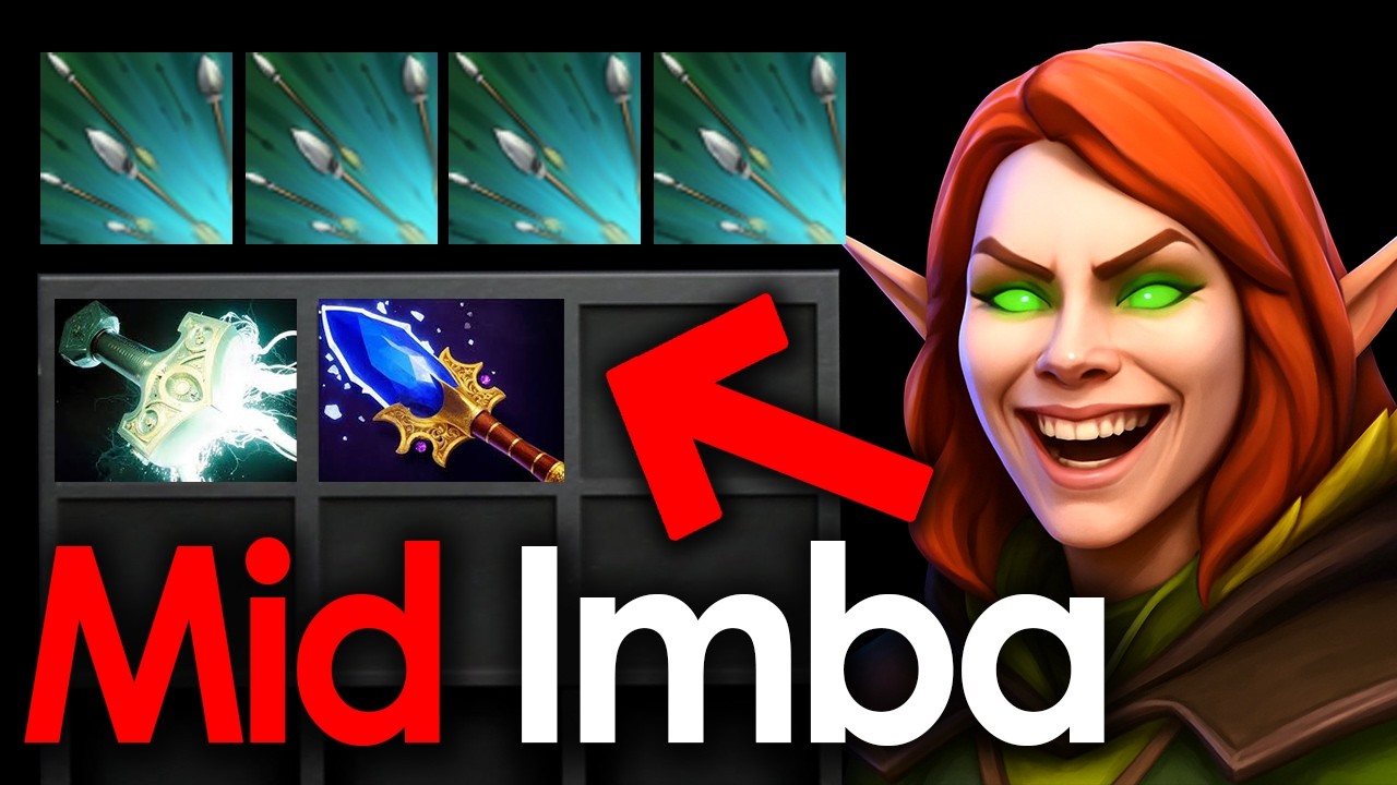 NEW 7.40c Windranger Mid – Mjollnir Aghanim’s Scepter Gameplay | Immortal
