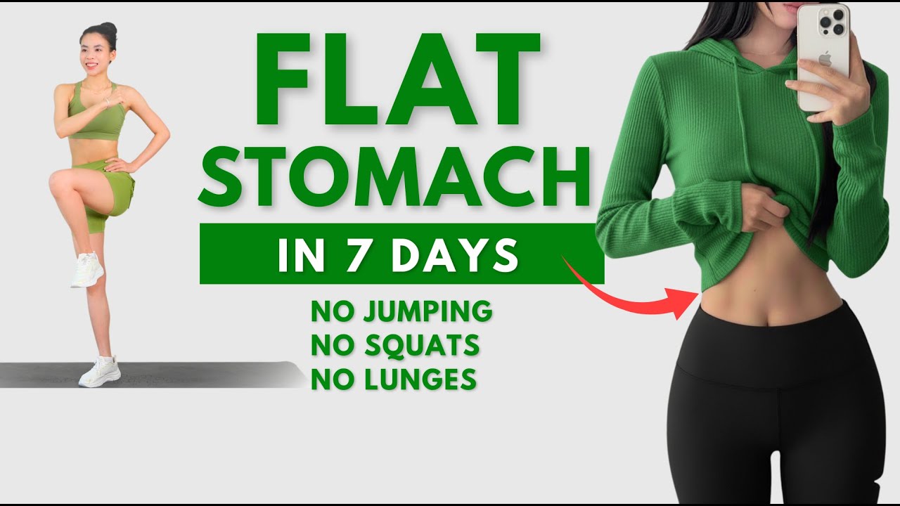 FLAT STOMACH IN 7 DAYS🔥15 min Standing Abs Workout - No Jumping, No Squats, No Lunges | Emma Fit