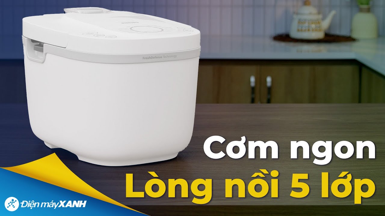 NỒI CƠM ĐIỆN PHILIPS cơm ngon, lòng nồi 5 lớp