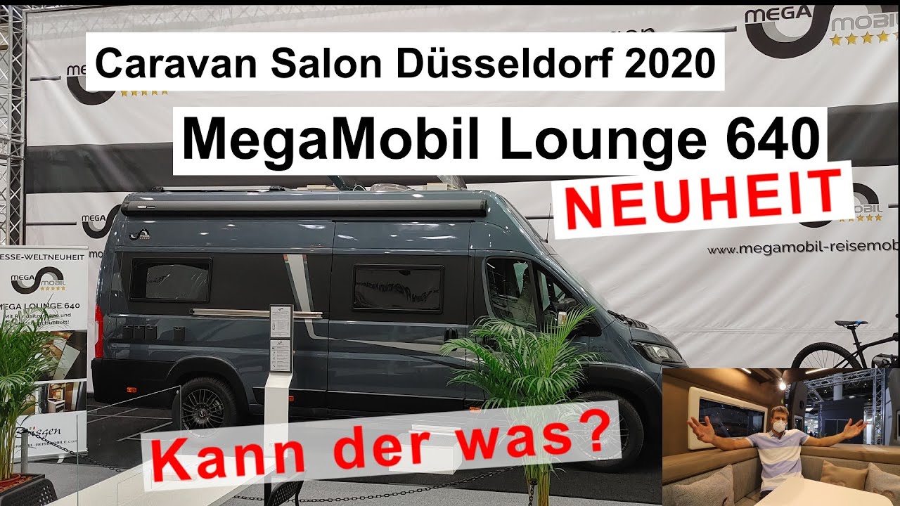 MegaMobil Lounge 640 Premium Line, NEUHEIT, Hecksitzgruppe, Hubbett, Caravan Salon Düsseldorf 2020